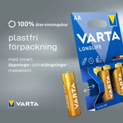Batteri VARTA Alkaliska Longlife LR6/AA 20-Pack