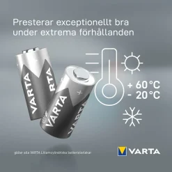 Batteri VARTA Litium CR2 1-Pack