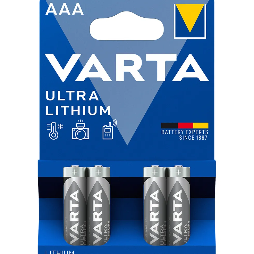 Batteri VARTA Ultra Litium LR03/AAA 4-Pack