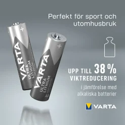 Batteri VARTA Ultra Litium LR06/AA 4-Pack