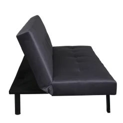 Bäddsoffa Venture Home Bodil Grå Sammet 2-sitssoffa 180x80x55 cm 1 Sovplats
