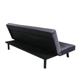 Bäddsoffa Venture Home Bodil Grå Sammet 2-sitssoffa 180x80x55 cm 1 Sovplats