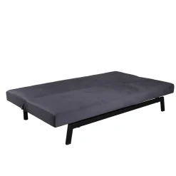 Bäddsoffa Venture Home Bodil Grå Sammet 2-sitssoffa 180x80x55 cm 1 Sovplats