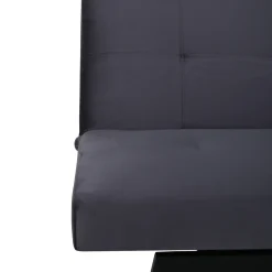 Bäddsoffa Venture Home Bodil Grå Sammet 2-sitssoffa 180x80x55 cm 1 Sovplats