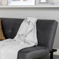 Bäddsoffa Venture Home Bodil Grå Sammet 2-sitssoffa 180x80x55 cm 1 Sovplats