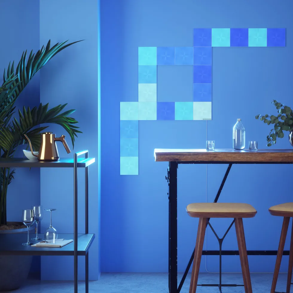Belysningssystem Nanoleaf Canvas Startkit 17-pack
