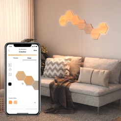 Belysningssystem Nanoleaf Elements Hexagons Startkit 13-pack