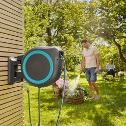 Bevattningspaket Gardena Slangbox L 25 m Turkos Med Vattenspridare & Sprinklerpistol