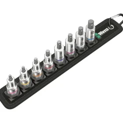 Bitshylssats Wera 3/8 tum Belt B2 Zyklop Insex 8 Delar 3-10Mm