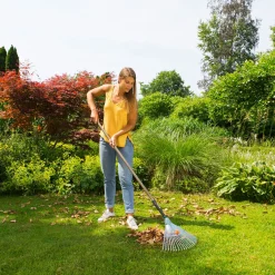 Bladfjäderräfsa Gardena NatureLine Ställbar Metall