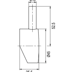 Blandarhandtag Scandtap Short Bar