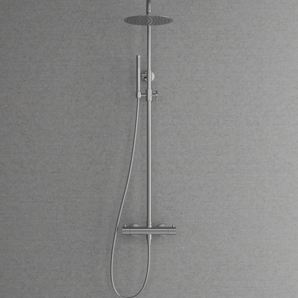 Blandarpaket Scandtap Steel Pleasure 2 med Handdukstork och Accessoarer