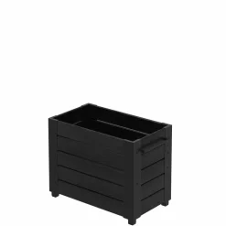 Blomlåda med Fötter PLUS Cubic Svart 87 x 50 x 67 cm