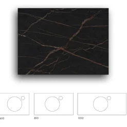 Bänkskiva Macro Design Crown+ Dekton810 till Tvättställsskåp Crown