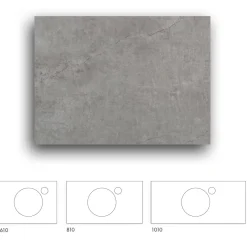Bänkskiva Macro Design Crown+ Dekton810 till Tvättställsskåp Crown