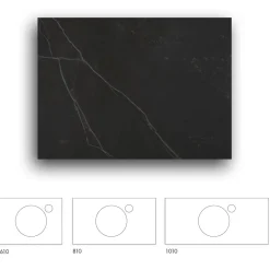 Bänkskiva Macro Design Crown+ Dekton810 till Tvättställsskåp Crown