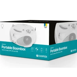 Boombox Champion CD/Radio/MP3/USB White