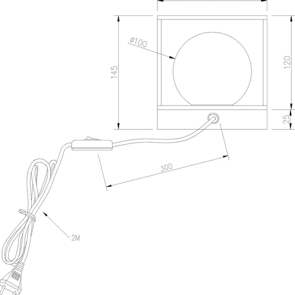 Bordslampa Aneta Astro