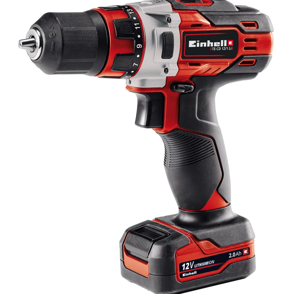 Borrskruvdragare Einhell TE-CD 12/1 Li (2x2,0 Ah)