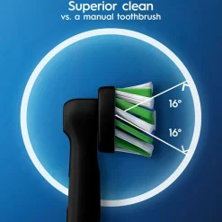 Borsthuvud Oral-B Cross Action Black 3 st
