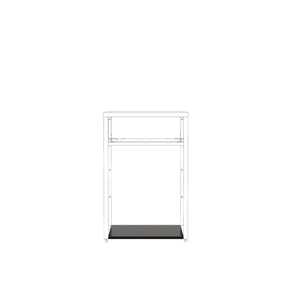 Bottenplatta Skotte Kitchen 604Svart Till Utekök