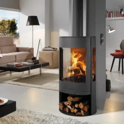 Braskamin Panadero Helsinki EcoDesign Fristående med Sidoglas 8kW