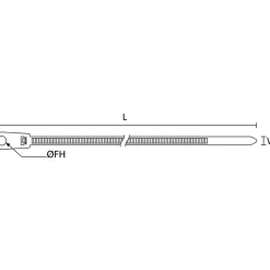 Buntband Bårebo T50R 215x4,6 mm Svart
