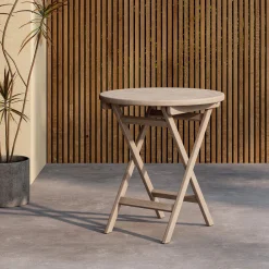 Cafébord Venture Home Kenya Ø70 Vittvättad