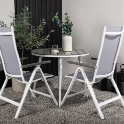 Cafégrupp Venture Home Break Ø90 cm med 2 Albany Stolar