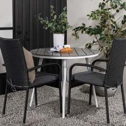 Cafégrupp Venture Home Break Ø90 cm med 2 Anna Stolar