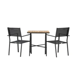 Cafégrupp Venture Home Holmbeck Bord med 2 Copacabana Stolar