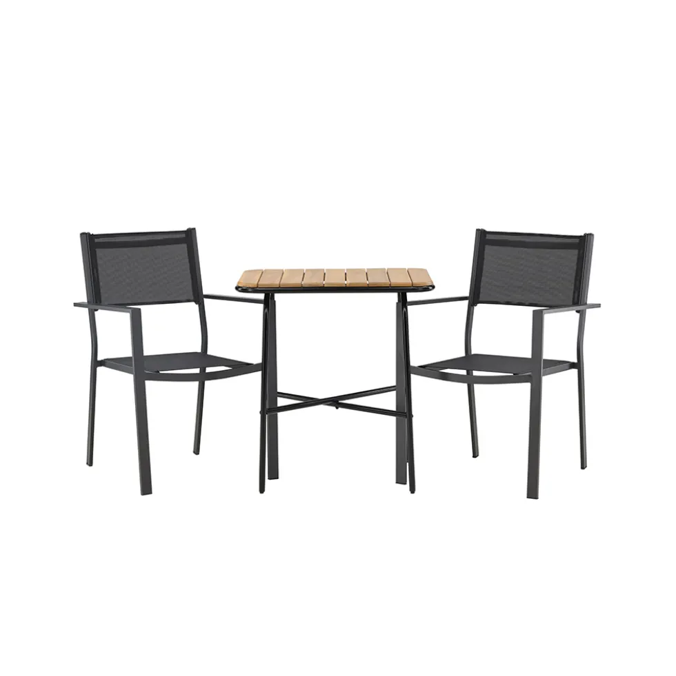 Cafégrupp Venture Home Holmbeck Bord med 2 Copacabana Stolar