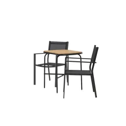 Cafégrupp Venture Home Holmbeck Bord med 2 Copacabana Stolar