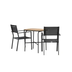 Cafégrupp Venture Home Holmbeck Bord med 2 Copacabana Stolar