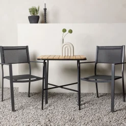 Cafégrupp Venture Home Holmbeck Bord med 2 Copacabana Stolar