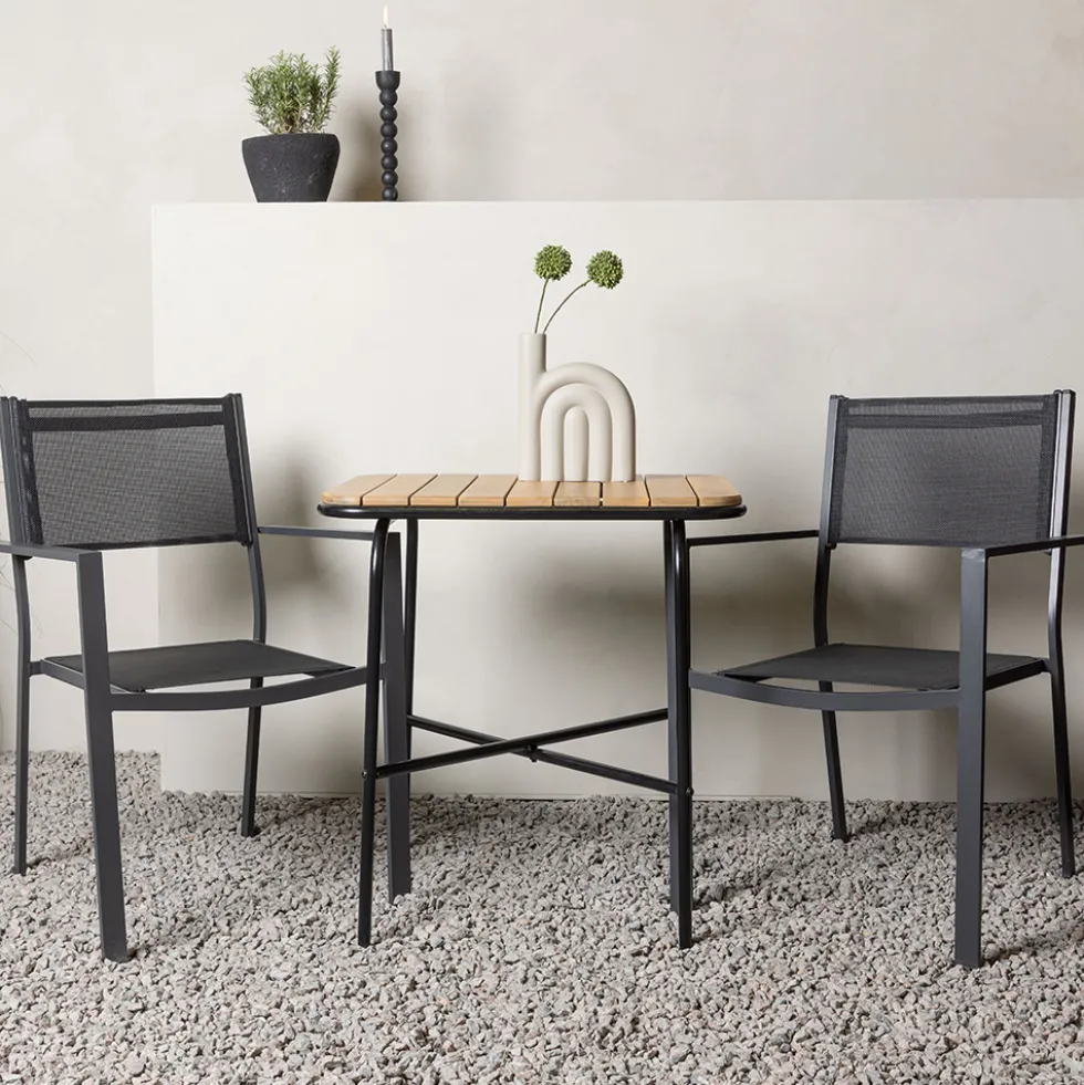 Cafégrupp Venture Home Holmbeck Bord med 2 Copacabana Stolar