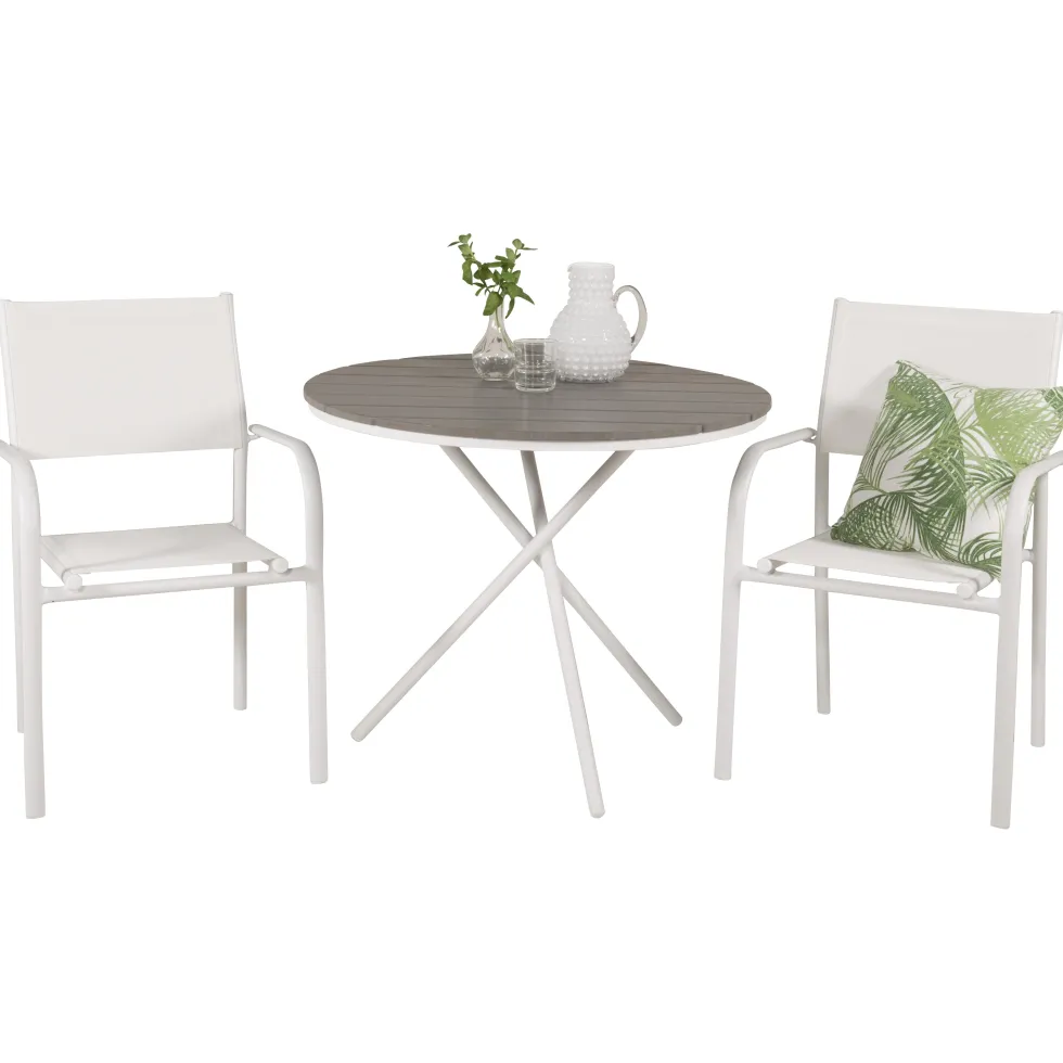 Cafégrupp Venture Home Pincy Ø 90 med 2 Siri Matstolar