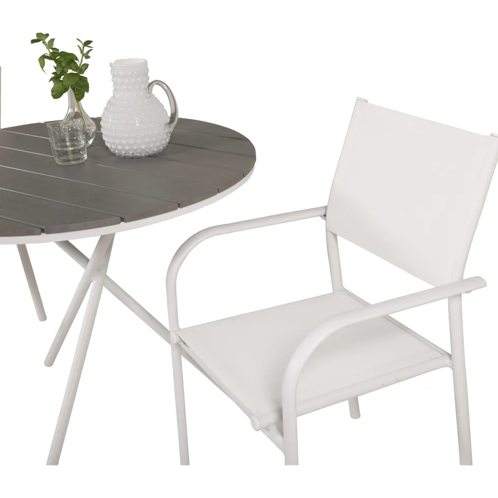 Cafégrupp Venture Home Pincy Ø 90 med 2 Siri Matstolar