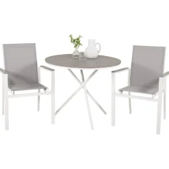Cafégrupp Venture Home Pincy Ø 90 med 2 Trädgårdsstolar Utomhus