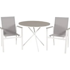 Cafégrupp Venture Home Pincy Ø 90 med 2 Trädgårdsstolar Utomhus