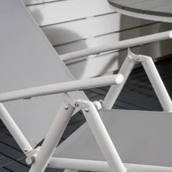 Cafégrupp Venture Home Pincy Ø 90 med 2 Bront Trädgårdsstolar Utomhus