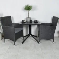 Cafégrupp Venture Home Wella med 2 Moli Trädgårdsstolar Utomhus