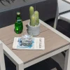 Caféset LifestyleGarden Urbanite sidobord 50 + 2 carverstolar