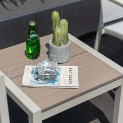 Caféset LifestyleGarden Urbanite sidobord 50 + 2 carverstolar