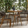 Caféset Venture Home Amadora Trädgårdsgrupp i Brun Aluminium
