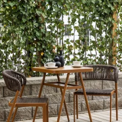 Caféset Venture Home Amadora Trädgårdsgrupp i Brun Aluminium