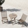 Caféset Venture Home Kenya Cafebord Ø70 Vitputsad med 2 st Kenya Trädgårdsstolar