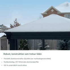 Canopia Tucson Hardtop Aluminium Paviljong För Hela Säsongen 3,6 X 4,3 m