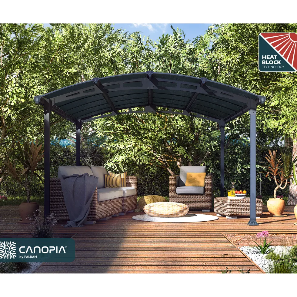 Canopia Tucson Hardtop Aluminium Paviljong För Hela Säsongen 3,6 X 4,3 m