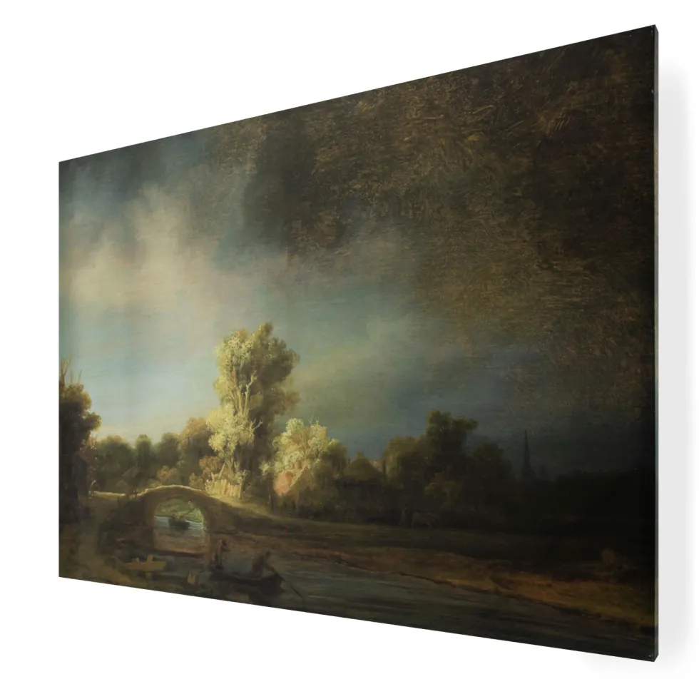 Canvastavla Art For The Home Rembrandt Stenbro Landskap 100x70cm